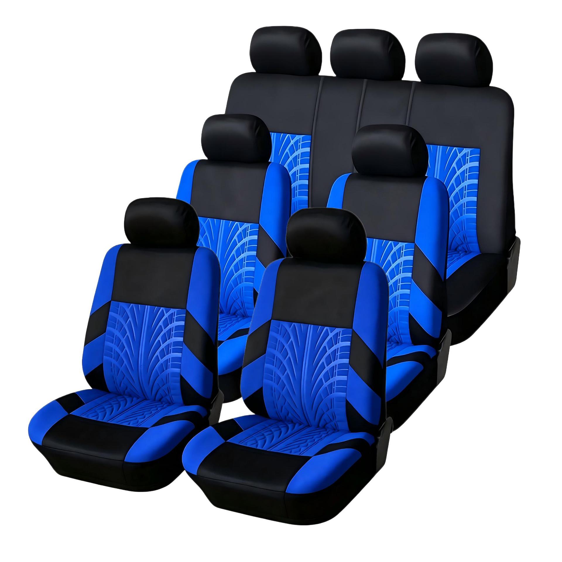 Cross-Border Hot-Selling Tire Pattern Embossed Knitted Fabric Four-Season Universal Car Seat Cover and Cushion Manufacturer Wholesale Amazon