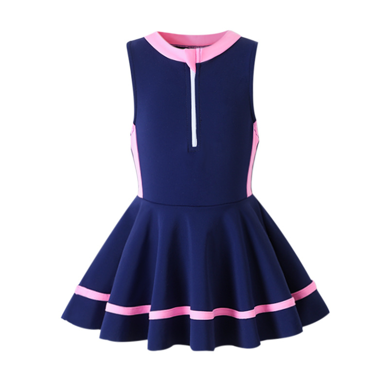 Traje de baño para niñas, traje de baño para niñas pequeñas, vestido de princesa de una pieza para niños pequeños y medianos, bebé niña, 145 g, estilo falda de secado rápido para niñas.