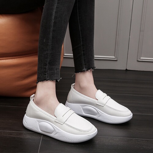 Women's Soft-Cushioned White Breathable Medical Work Shoes, Non-Binding, Comfortable, Odor-Proof, Air-Cushion Sole, All-Season Single Shoes