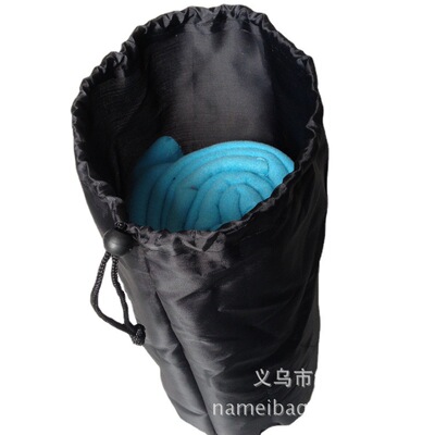 圆柱形枕芯收纳袋 涤纶防水地垫抽绳束口袋 毛毯浴巾包装收纳袋|ru