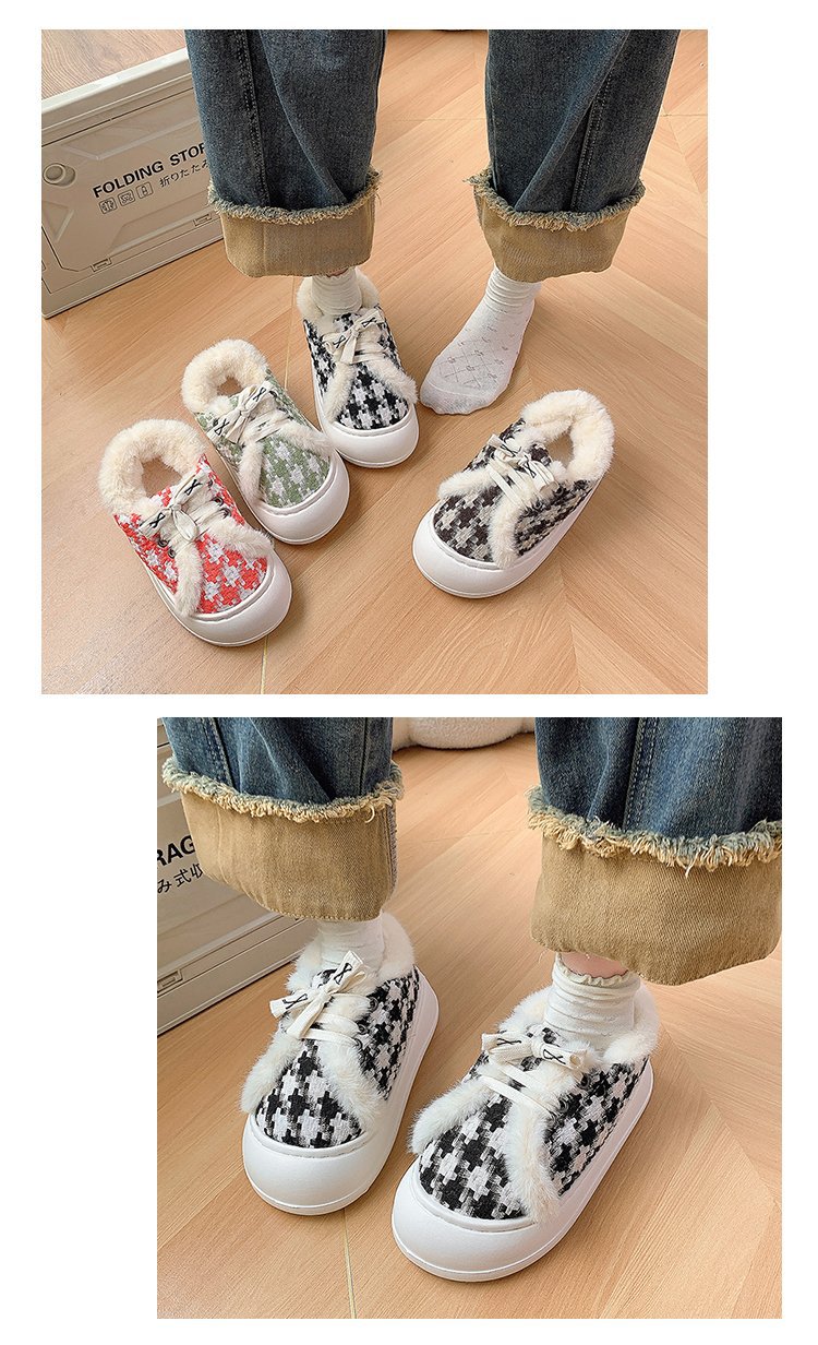 Warm Women's Snow Boots With Thick Sole And Anti-slip Grip_voghion.com