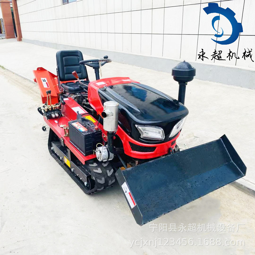 农业果园田园管理机乘坐式履带拖拉机常发柴油动力多用途一体机