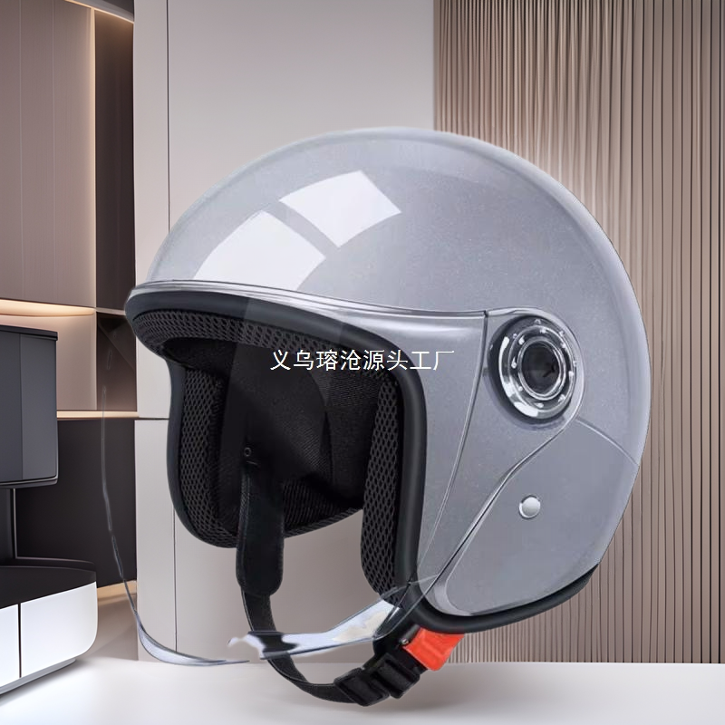 Universal Electric Vehicle Helmet Winter Warm Motorcycle Helmet (Auto Parts and Accessories) - one-size-lightweight-helmet-khaki-tea-lens