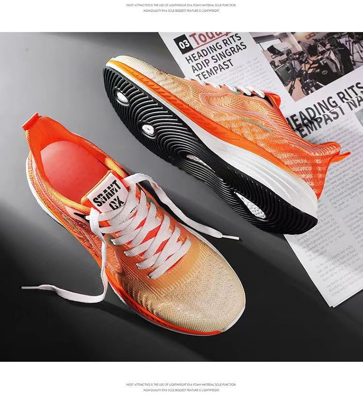 Scarpe da tennis da uomo Scarpe in pelle Sneakers Suola in gomma Calzature imbottite leggere e traspiranti_voghion.com