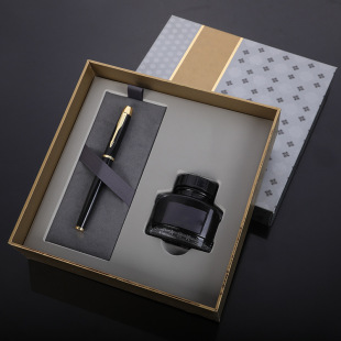 Men's Business Gift Box Set Pen Ink Office Accompanying Gift Pen Teacher's Day Gift Giving Good Product Printing logo