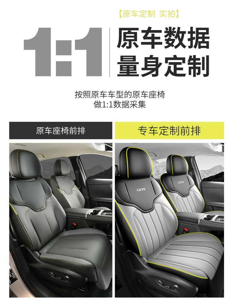 2026 New Model Changan Qiyuan Q05 Perforated Leather Car Seat Cushion, Universal for All Seasons, Full Surround Modified Seat Cover