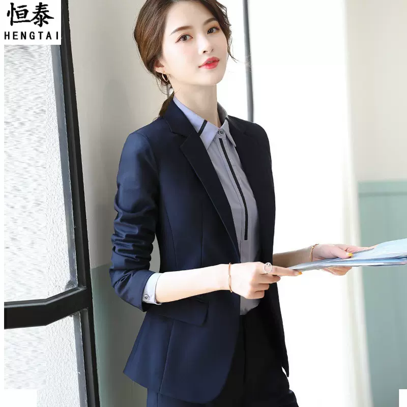 西装外套女职业装工装公务员面试正装酒店前台经理西服套装工作服