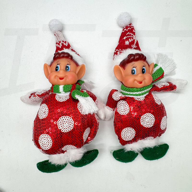 Muñecas de piernas largas transfronterizas de comercio exterior árbol de Navidad colgantes juguetes de regalo ChristmasElfdoll muñecas de hadas