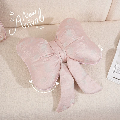 pillow in Chinese style, light luxury bow: Waist support