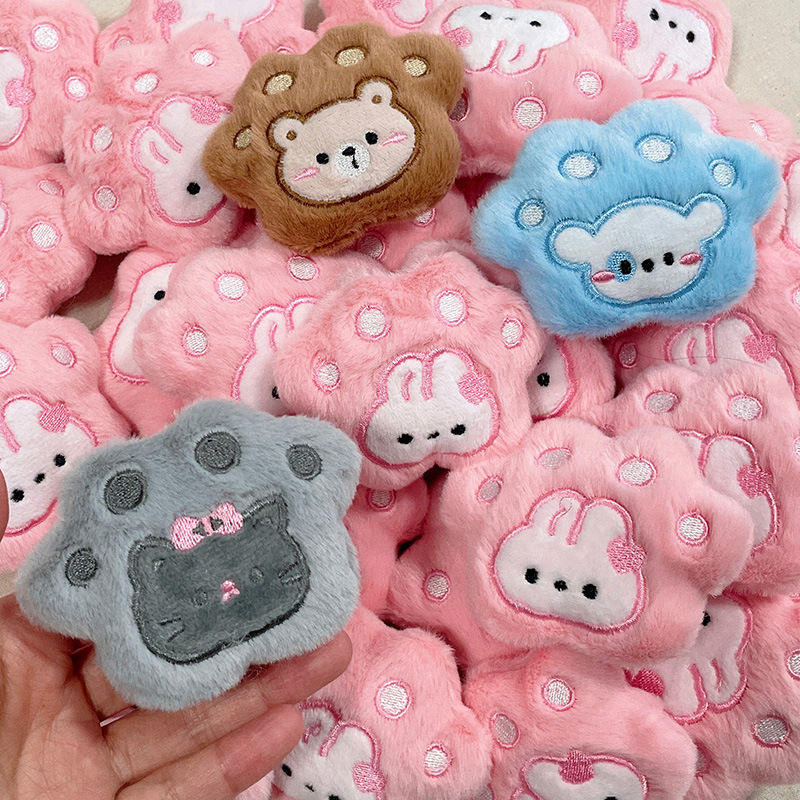 Accesorios DIY de Peluche en Forma de Garra de Gato de Tela Decorativo para Ropa y Gorros image 2