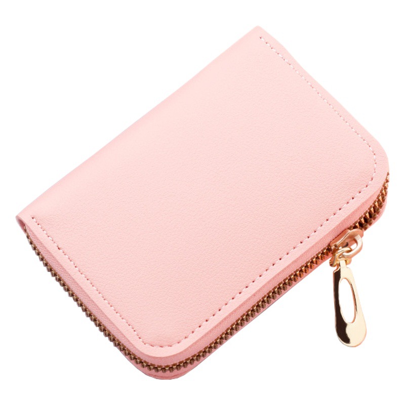 Titular de la tarjeta de cremallera de órgano de las mujeres multi-tarjeta de identificación bolsa multifunción monedero titular de la tarjeta de crédito mini simple de los hombres