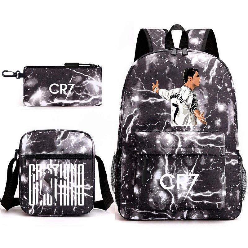 Mochila de tres piezas, mochila para hombres y mujeres, mochila a prueba de salpicaduras [una también es precio al por mayor] mochila de espalda protectora