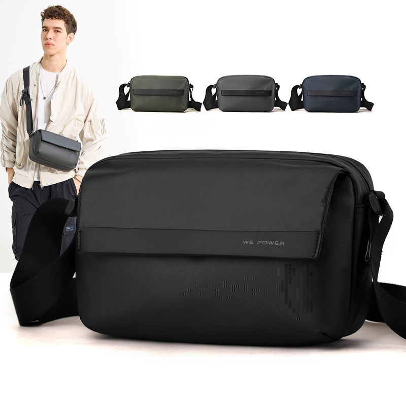 WEPOWER nuevo mochila de hombro ligero casual para hombres, bolso de moda, bolso pequeño cuadrado, bolso de estudiante