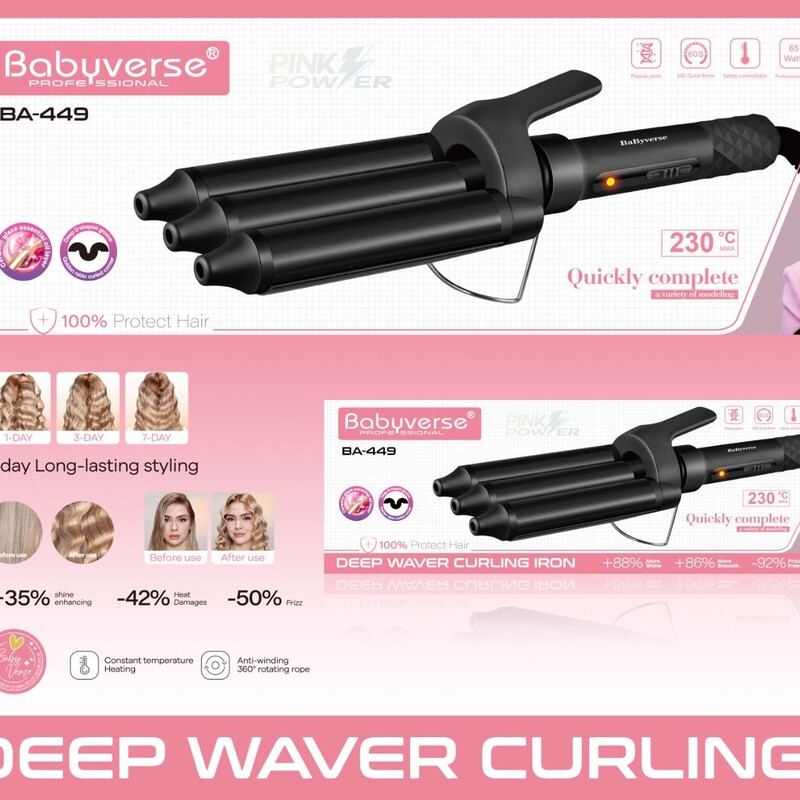 Specialized for Foreign Trade, Large Wave Curling Iron That Doesn'T Damage Hair, Lightweight Constant Temperature Curling Wand, Dormitory-Friendly Lazy Curling Iron Specialized for Foreign Trade, Large Wave Curling Iron That Doesn'T Damage Hair, Lightweight Constant Temperature Curling Wand, Dormitory-Friendly Lazy Curling Iron
