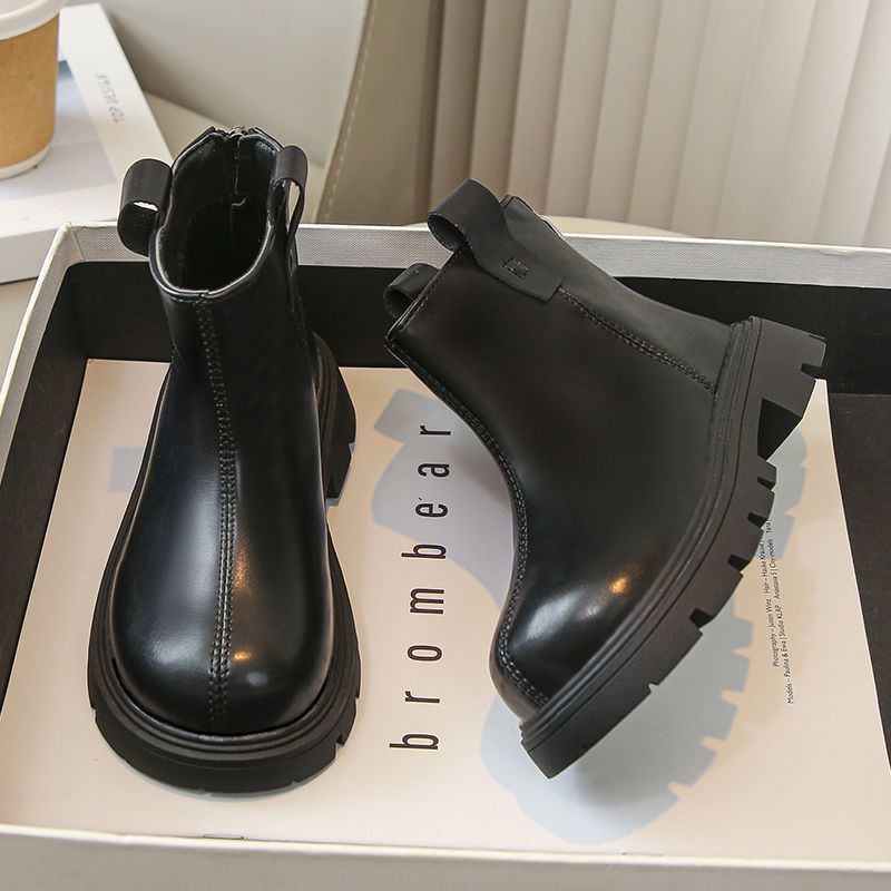 Girls' Boots 2024 New Autumn and Winter Children's Short Boots Martin Boots Baby Girl Leather Boots Fashion Versatile Single Boots Autumn