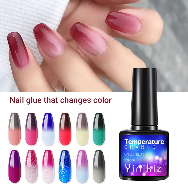 multicoloured nail polish for manicure for nails