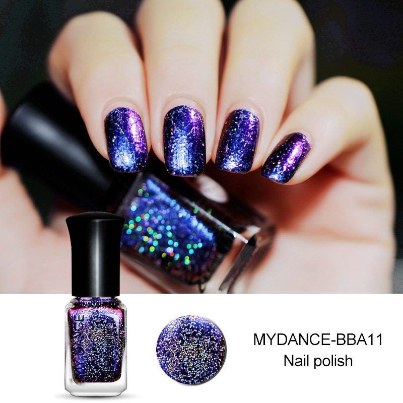 Nuevo esmalte de uñas camaleón aceitoso no pelado insípido de larga duración sin hornear fábrica al por mayor Internet celebridad cielo estrellado manicura