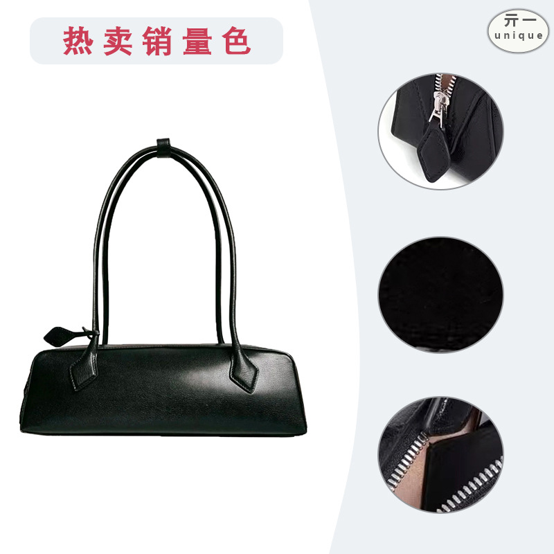 Bolso de salchicha de un solo hombro de productos calientes transfronterizos Bolso de palo francés de axila de moda europea y americana Bolso de mujer de un solo hombro de cuero de moda de primavera y verano