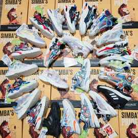 爸爸总动员童鞋杂款纽扣运动鞋2024新款中大童网面跑步鞋潮老爹鞋