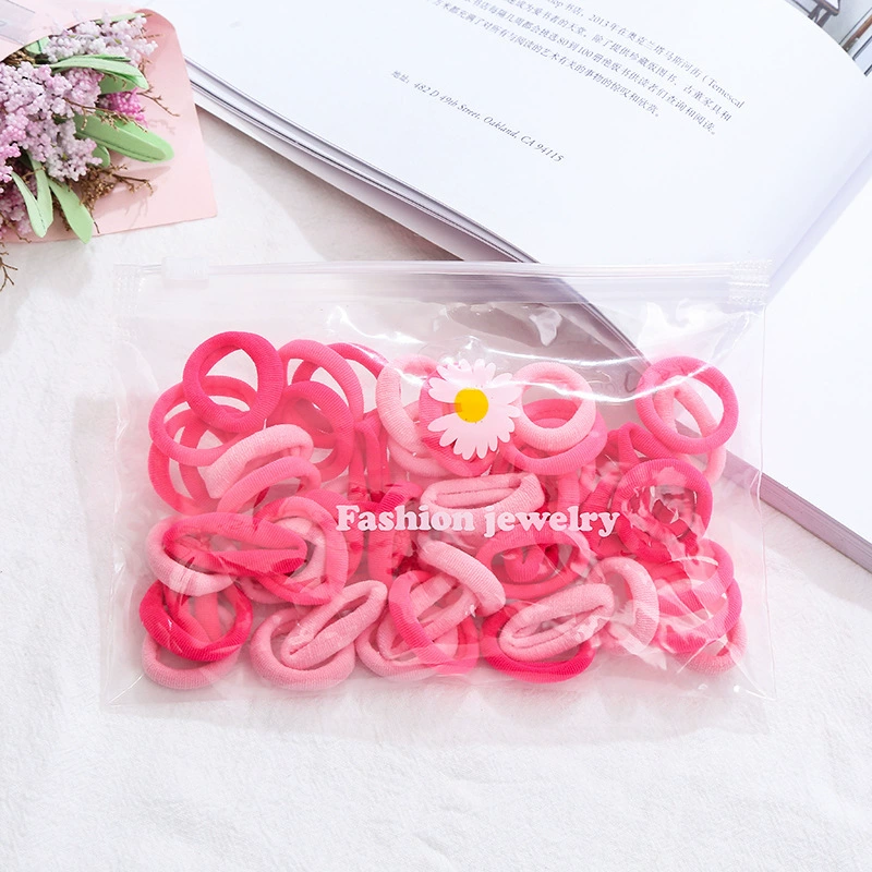 Colorful Children's Elastic Hair Ropes - Soft Towel Material, Perfect for Fun Hairstyles and Play!