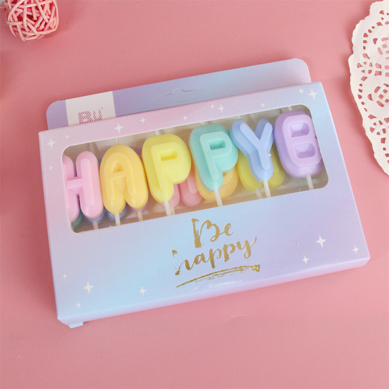 71g Weight Candle Event & Party Supplies Birthday Letter Paraffin Party Candle 1 Set