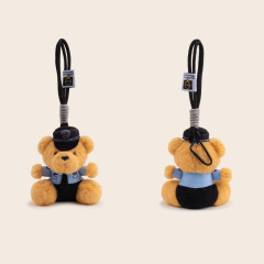オリジナルデザイン警察消防交通警察クマぬいぐるみペンダントかわいいランドセルペンダントキーホルダーギフト卸売