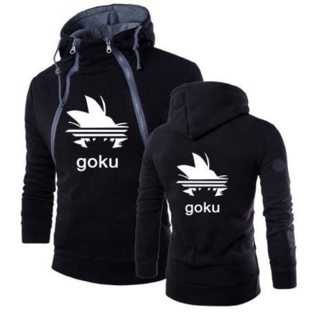 Europa y América transfronteriza Otoño e Invierno Nueva moda tapeta doble cremallera cardigan contraste color con capucha abrigo suéter de los hombres marca de moda