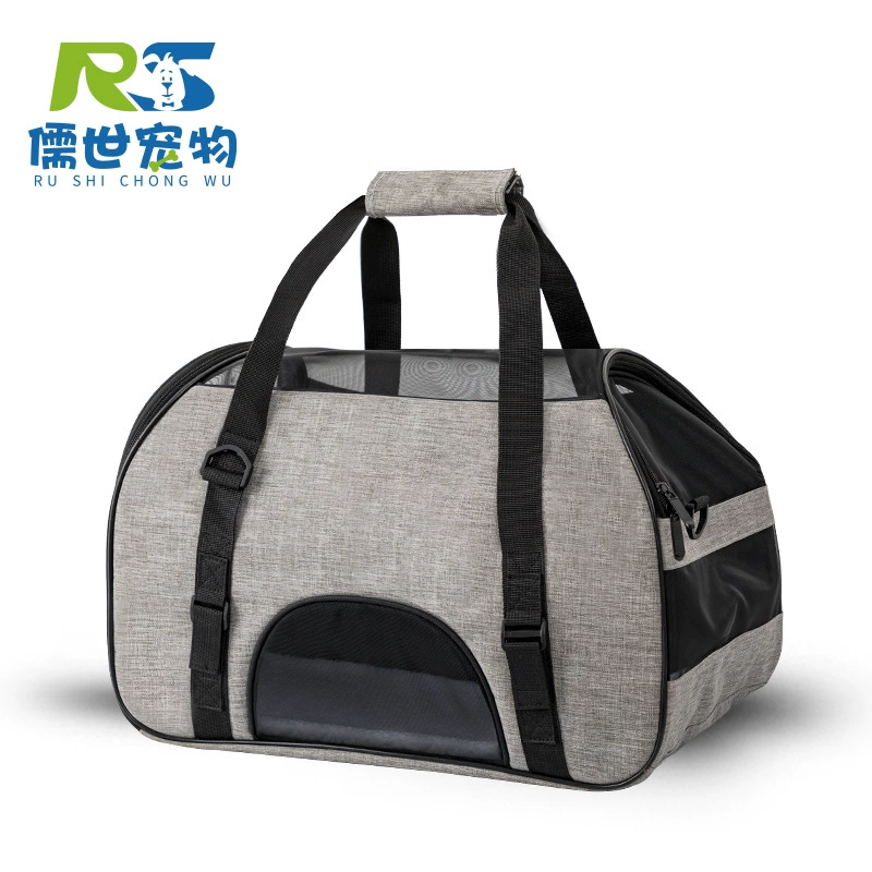 Новая сумка для домашних животных портативная большая емкость ткань Оксфорд сумка для кошек через плечо сетка дышащая сумка для домашних животных
