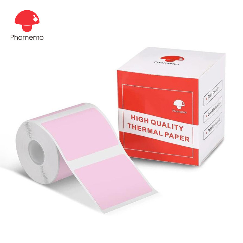 Phomemo 40*30mm Square Colorful Label Paper Is Suitable for M110/M120/M200/M220 in a Roll Box