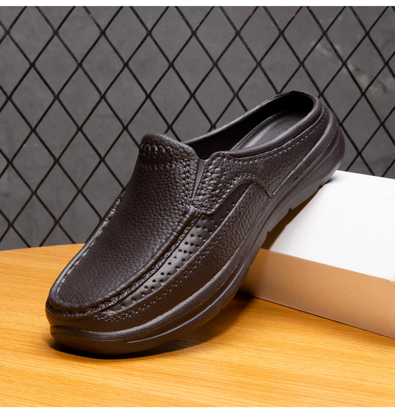 Casual Sandals And Slippers For Men Imitation Leather Sandals_voghion.com