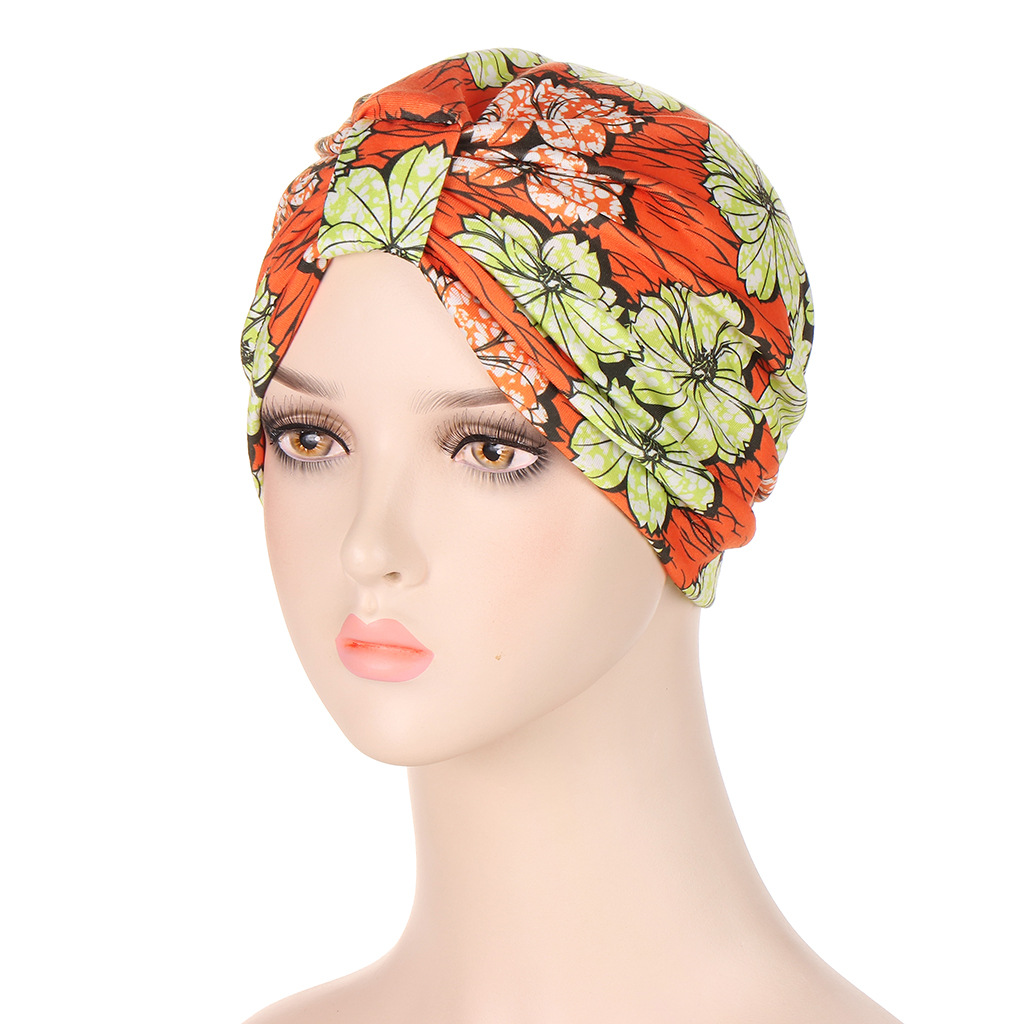 Novo chapéu turbante quadrado com estampa africana multicolorida_voghion.com