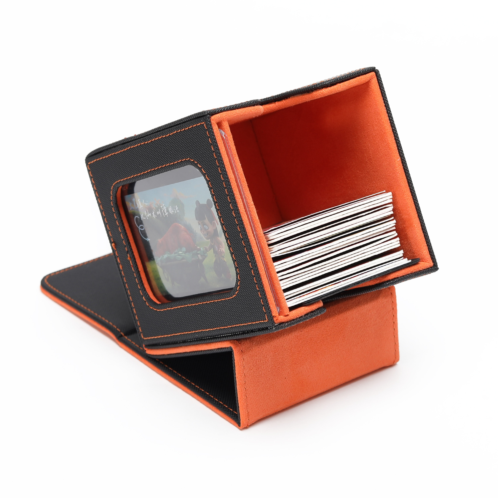 厂价新款设计高档PU皮革游戏卡牌收纳盒球星卡万智牌游戏包装盒子