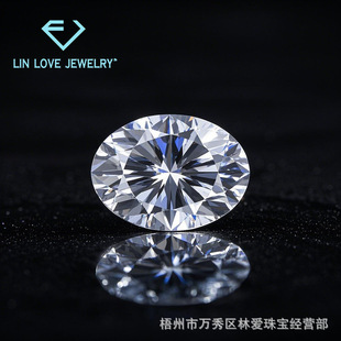 Manufacturer Wholesale D Color Ultra-White Egg-Shaped Moissanite Moissanite Loose Diamond Second Pass Diamond Pen Oval Ring Surface