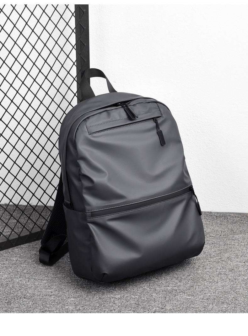 New Arrivals Fashion Texture Backpack Men's Student School Bag Casual Computer Bag Backpack display picture 15