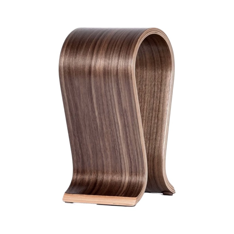 Soporte de auriculares alineart soporte de exhibición de nogal soporte de auriculares creativo soporte de auriculares en forma de U