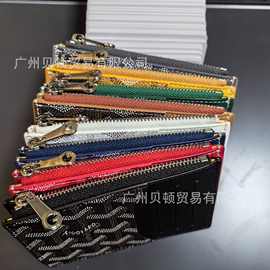 新款多功能卡包时尚印花薄款卡夹小巧玲珑夹层百搭硬币包高档配盒