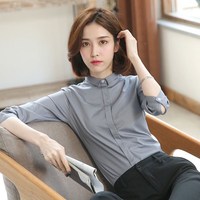 작은 칼라가있는 회색 241