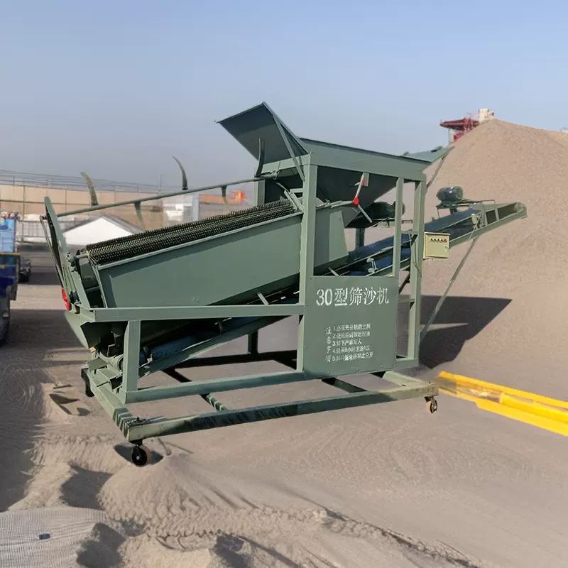 小型筛沙机2030滚筒两相电粉碎机三相电柴油机动力沙石泥土筛分