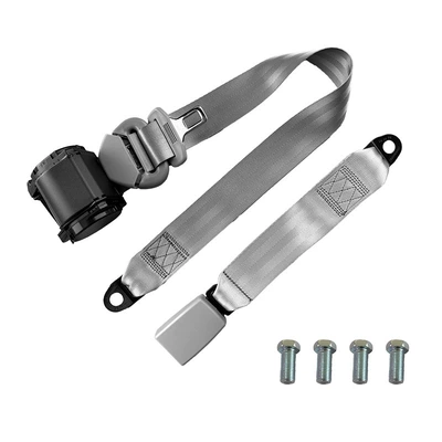 Locking Safety Belt 3C, Car seat belt - gray-d9k335cm-all-inclusive-webbing-basescrews-conventional-packaging-base-and-retractor-packed-separately
