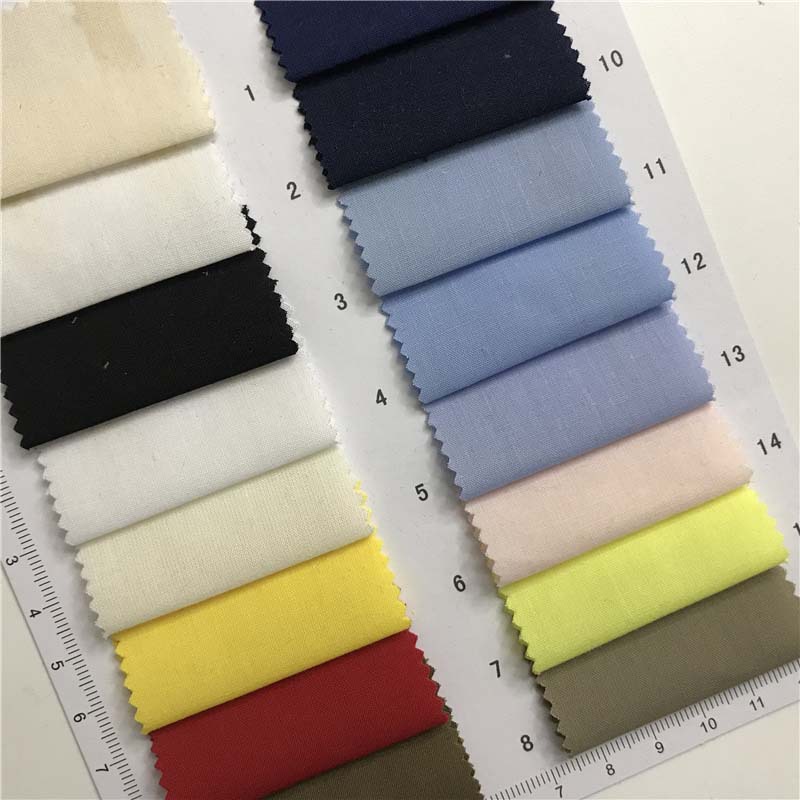 TC涤棉府绸 50个颜色现货供应厂家直销  时尚面料衬衫面料3105646