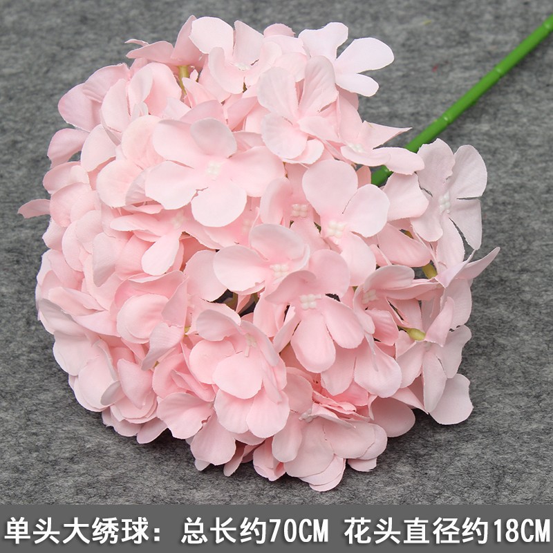 10 flores rosadas bodas flores de seda decoración floral flores falsas hortenida Wenxin Road Artes florales otros