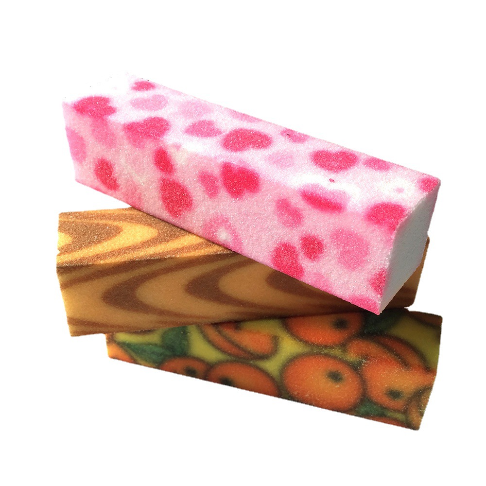 Impresión directa de fábrica de tofu de uñas bloque de molienda de uñas manicura especial cuatro cuadrados en stock suministro