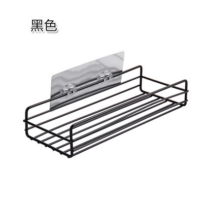 Baño de hierro forjado en la pared del estante del baño colgado en la pared almacenamiento de gel de baño cocina estante del baño libre de perforación