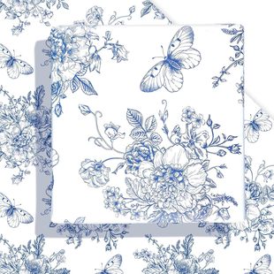 Vintage Floral Wrapping Paper Retro Flower Butterfly Pattern Gift Wrapping Paper Chinese Style Gift Wrapping Art Paper