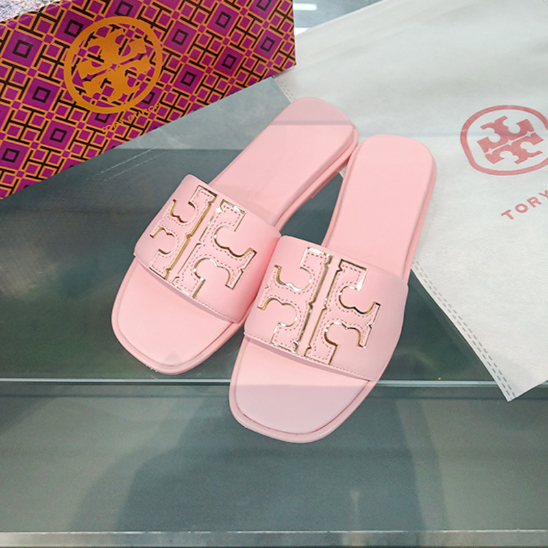 Comercio exterior TB casa 2026 diamante flip flops para mujeres de tamaño grande con un fondo plano doble T zapatillas frías fábrica al por mayor sandalias image 19