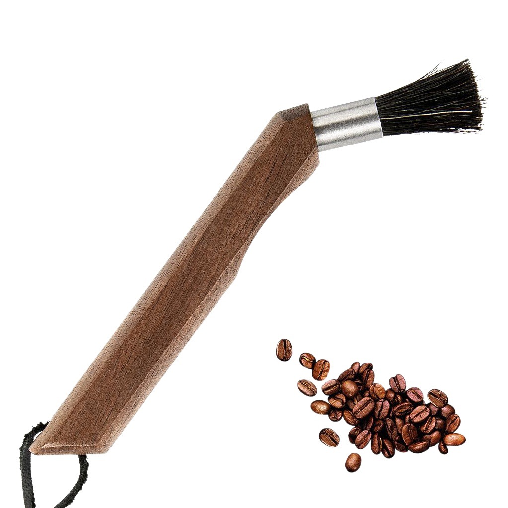 Amoladora de café cepillo amoladora de mano cepillo de limpieza cepillo de mango de madera cepillo de polvo de café cepillo de cerdas