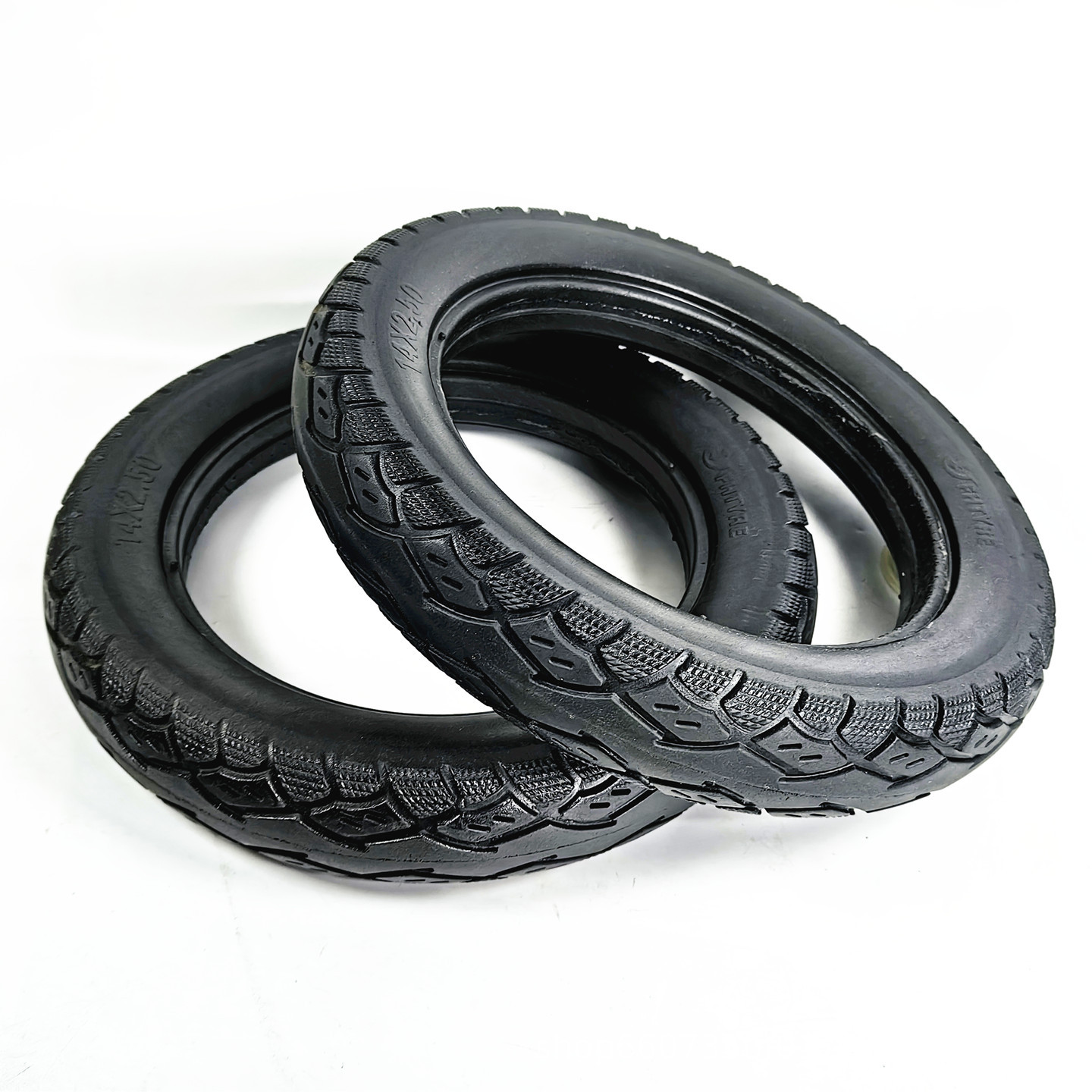 14x2.50 solid tire 14inch electric vehicle non-inflatable explosion-proof tire 2.50-10 solid tire accessories