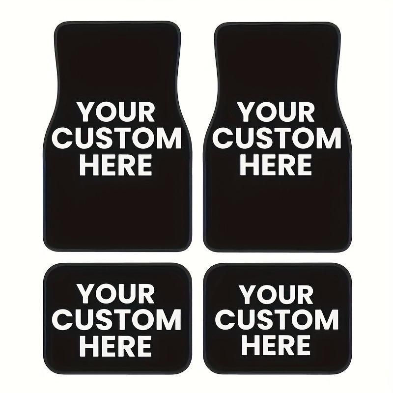 Cross-border Amazon American-style trendy car floor mats four-piece set, water-absorbent, wear-resistant, dirt-resistant car decorative floor mats, drop-shipping available