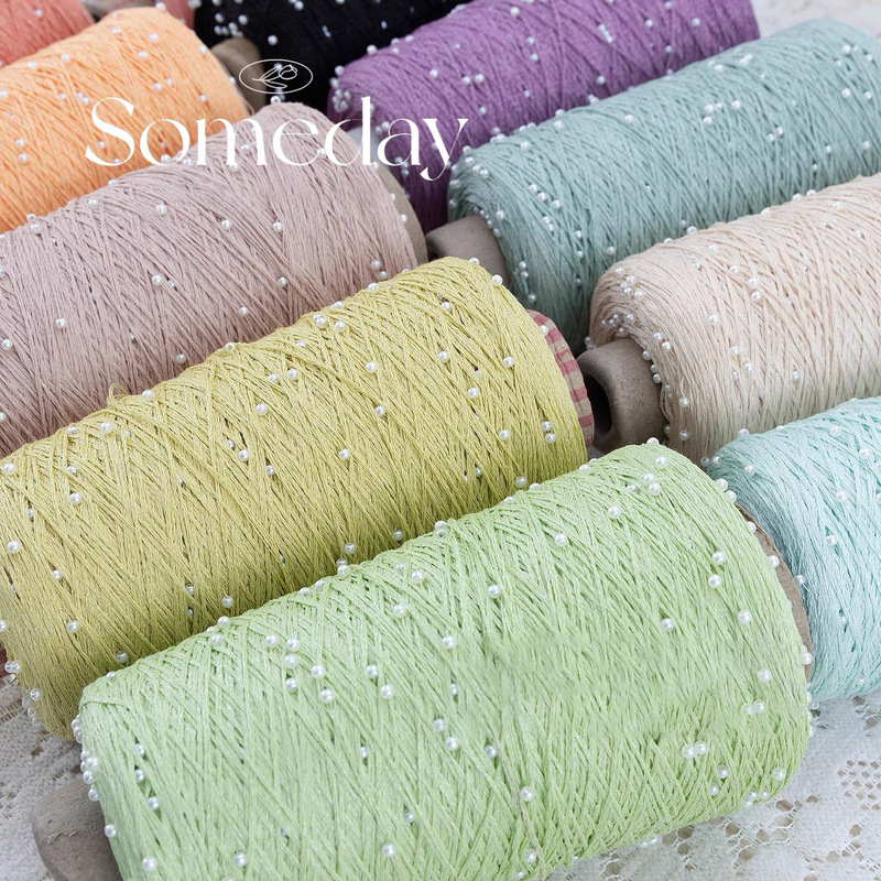 Factory wholesale 6 strands of pearl mercerized cotton thread hand woven cotton fine wool crochet thread bead thread hand woven thread