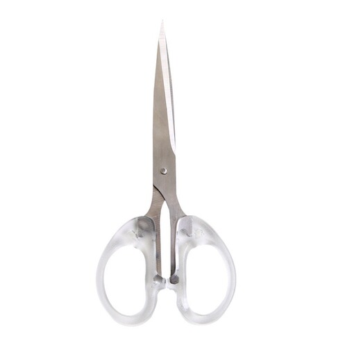 Girly Heart Ins Style Simple Transparent Small Scissors Student Handmade Art Stainless Steel Stationery Scissors Office Scissors